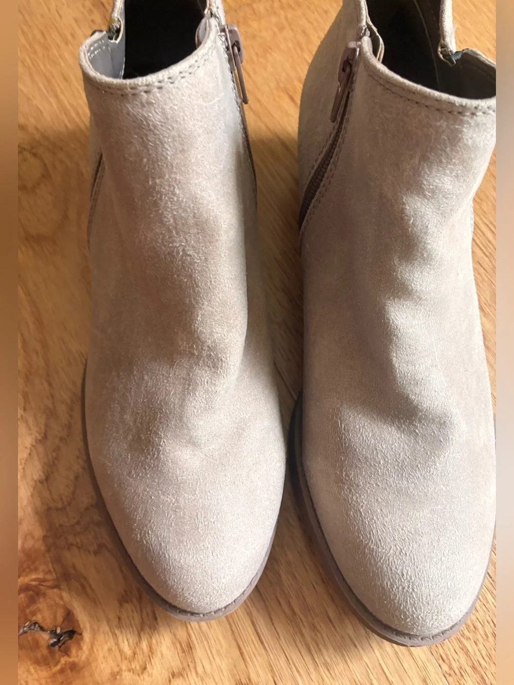 Carlos by Carlos Santana Brie booty women 8 Taupe Suede Ankle Booties